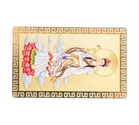 MAGICLULU Carte d'or de Guanyin et Carte de Protection Kwan Yin Style Chinois en Alliage D'aluminium Magnésium Légère, Portable et Fiable, Présent pour Famille et Proches