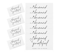 MAGICLULU Cartes de Remerciement Blanches Enveloppes, Paquet de 150 Pcs, Papier Cartonné Compact pour Entreprises et Événements, Cartes de Visite pour Remercier, Usage Bureau et Boutique