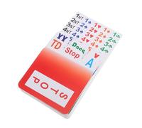 MAGICLULU Cartes Enchères Plastique Jeu De Cartes De Bridge Portable Fournitures De Jeu De pour Maison Enchères Réutilisables