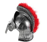 MAGICLULU Casque Romain Argenté en Plastique pour Cosplay et Performances sur Scène, Design Polyvalent et Confortable Inspiré du Style Européen Ancien et Guerrier Spartiate