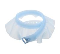 MAGICLULU Casquette de douche en silicone imperméable, idéale pour se laver les cheveux et protéger les oreilles. Parfaite pour les femmes enceintes et les personnes âgées. Couleur bleue.
