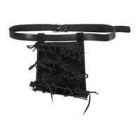 MAGICLULU Ceinture Porte-katana en Cuir Noir Multifonctionnelle, Support pour 2 ou 3 Lames, Design Simple et Élégant, Rangement de Sabres Japonerie