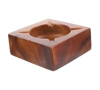 MAGICLULU Cendrier Bois Massif pour Intérieur Et Extérieur Porte-Cendre De Table Compact Et Pratique Décoration Maison Vintage pour Salon Bureau Et Bar Design Rétro Et Fonctionnel