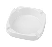 MAGICLULU Cendrier Carré Imitation Porcelaine pour Extérieur Et Maison Design Blanc