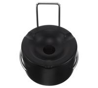 MAGICLULU Cendrier Mural en Acier Inoxydable Noir 2.0 avec Système Anti-Dispersion, Poubelle à Cendres Murale pour Salle de Bain et Toilettes, Fixation Murale Pratique pour Usage Intérieur