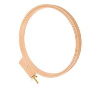 MAGICLULU Cercle à Broder Bois 21 Cm Épaisseur 2 Cm Pour Point De Croix Et Broderie Artisanale, Support Réutilisable, Cadre Rond Ovale Pour Travaux D’aiguille Et Loisirs Créatifs