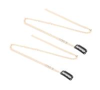 MAGICLULU Chaîne à Cheveux en Métal Or pour Femmes, Accessoire Polyvalent Style Vintage Français, Fixation Facile et Sécurisée pour Mariages et Fêtes, Lot de 2 Pièces