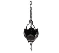 MAGICLULU Chaîne de Pluie Décorative en Alliage D'aluminium Forme Lotus pour Gouttière Extérieure Évacuation Rapide de l'eau de Pluie pour Jardin et Villa Décoration Suspendedue Pratique