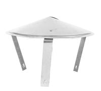 MAGICLULU Chapeau de Cheminée Anti-Pluie en Acier Inoxydable Couvercle Étanche Ventilé pour Conduit de Fumée Protection Toiture Résistante à la Corrosion Accessoire Extérieur pour Poêles