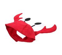 MAGICLULU Chapeau de Crabe Rouge et Ajustable pour Fête Halloween et Cosplay Accessoire Photo pour Adultes et Garçon Fille