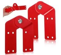 MAGICLULU Charnières d'Échelle Télescopique en Acier Galvanisé, Kit 2 Pièces pour Échelle Domestique ’Ingénierie, Charnière à Moraillon pour Remplacement, Accessoires Sûrs et Solide pour