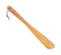 MAGICLULU Chausse-pied en Bois Marron 32cm, Manche Droit Ergonomique | Simple, Léger, pour Voyage et Bureau, Aide au Retrait, Limite les Flexions, Usage Familial