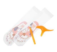 MAGICLULU Chaussettes D'acupression Grandes Tailles en Coton Coloré avec Schéma D'acupuncture Kit Masseur Réflexologie Plantaire pour Massage des Pieds à Domicile, Confort Respirant