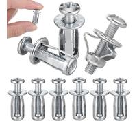 MAGICLULU Chevilles Acier Inoxydable 4X20 MM Lot de 10 Écrous d'Expansion pour Portes Creuses Fixation Mur Creux Adaptée aux Cloisons Intérieures et Extérieures