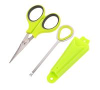 MAGICLULU Ciseaux de Pêche Trois Acier Inoxydable pour Ligne | Outil Compact pour Pêche, Coupe du Fil Bas de Ligne, Étui Abs, Prêt la Boîte