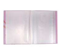 MAGICLULU Classeur de Partitions A4 80 Pages Rose avec Pochettes Transparentes, Porte-documents Musique Léger et Portable, Dossier pour Partitions Piano, Orchestre et Chorale, Surface Mate