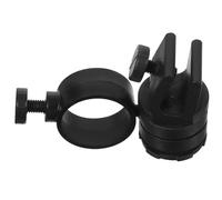 MAGICLULU Clip de Casque Noir en Abs pour Lampe Frontale, Support Sécurisé et Pratique Trou Diamètre 21-28mm, pour Casque de Chantier en Intervention Maintenance