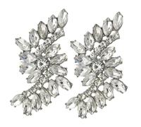 MAGICLULU Clip Décoratif Chaussures à Talons Blancs, 1 Paire de Clips à Bijoux Amovibles en Métal pour Escarpins, Accessoires Polyvalents Élégants Mariage et Soirées, Décoration Raffinée