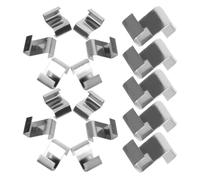MAGICLULU Clips de Fixation en Z pour Serrage, Clips de Fixation de Vitre, Acier Inoxydable, Argenté, 100 Pcs, pour Verre et Plastique, pour Serrage