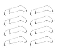 MAGICLULU Clips de Fixation Métalliques Lot de 8 pour Treillis et Tuteurs Jardin, Attaches Flexibles pour Tubes Acier 20 MM, Support Plantes Grimpantes pour Potager Extérieur