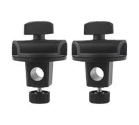 MAGICLULU Clips de Microphone Universels Support Réglable Lot de 2 en ABS Fer Noir Accessoires Multifonctions pour Bras Horizontal pour Équipement de Streaming en Direct
