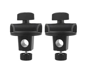 MAGICLULU Clips de Microphone Universels Support Réglable Lot de 2 en ABS Fer Noir Accessoires Multifonctions pour Bras Horizontal pour Équipement de Streaming en Direct