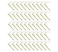 MAGICLULU Clou Crochet en Acier Fixation Précise 1/2 Pouce 150 Pièces Pince Murale Demi-clips pour Tuyaux D'eau et Câbles pour Installations Industrielles et Projets de Plomberie