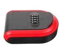 MAGICLULU Coffre-Fort à Clés Extérieur en Plastique Abs Rouge Boîte à Code à Clé 4 Chiffres Casier Sécurisé pour Maison Bureau et Appartement Boîte Verrouillage