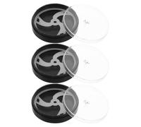 MAGICLULU Coffret de Rangement pour Montre 3 Pièces 40 Mm X 11,95 Mm en Plastique Noir Anti-poussière et Anti-Chocs, Étui Portable Couvercle Transparent pour Accessoires et Réparation,