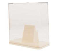 MAGICLULU Coffret de Rangement Transparent pour Médailles Sportives, Support Compact pour Trophées de Football et Gymnastique, Boîte D’Exposition en Plastique Crème pour Collectionneurs