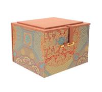 MAGICLULU Coffret Présent de Luxe en Velours Vintage pour Bijoux avec Protection Sécurisée et Durabilité, Petite Boîte en Tissu pour Événements Festifs et Fêtes de Noël