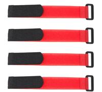 MAGICLULU Collier Anti-Chant pour Coq, Lot de 4, Nylon et Plastique, Réglable, Sécurisé, pour Usage Domestique, Accessoire de Volaille Rouge