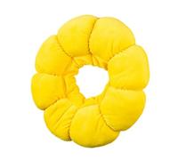MAGICLULU Collier de Récupération Protection Anti-léchage et Anti-griffures pour Chien et Chat Après Opération, Léger en Coton PP, Forme Créative Jaune Accessoire Adorable et Fonctionnel