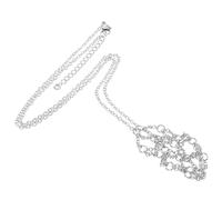 MAGICLULU Collier Support Solide en Alliage de Zinc pour Argenté Cage Pendentif et Cordons pour Création de Bijoux Fabrication de Colliers Uniques