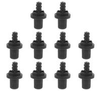 MAGICLULU Connecteur Autobloquant pour Manche de Brosse à Toilettes, 10 Pièces en Plastique Pp Noir 16 Mm, Embout Fileté Compatible Têtes de Brosse Filetées, Accessoire Solide