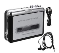 MAGICLULU Convertisseur Usb2.0 Haute vers USB Cassette Fidélité et Mp3 de Port Design Compact en Métal Plastique, Alimentation par Batterie Portable pour Baladeur Cassette Audio