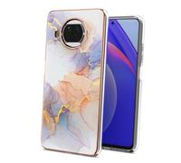 MAGICLULU Coque TPU Antichoc Mi Protection Intégrale Flexible Motif Élégant Aspect Marbre Blanc Résistante Aux Chocs et Rayures