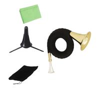 MAGICLULU Cor D'harmonie en Laiton Doré, Tonalité si Bémol, Instrument de Musique à Vent Léger pour Débutants, Couleur Dorée, Pratique pour Anniversaire et Apprentissage Musical