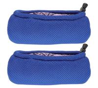 MAGICLULU Coussin de Béquille Antidérapant en Coton et Éponge Bleu, Paire de Protège-aisselles Confortables pour Personnes Âgées et Handicapées Poignée Ergonomique