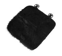 MAGICLULU Coussin de Siège Auto Pelucheux Noir Antidérapant Matelas Moelleux Confortable pour Voiture Durable et Facile à Nettoyer pour Conduite Longue Durée