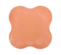 MAGICLULU Coussin de Yoga Antidérapant en Pu Orange, Genouillère Confortable et Souple pour Exercices au Sol, Tapis de Soutien pour Pilates et Musculation, Accessoire de Fitness Polyvalent