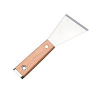 MAGICLULU Couteau à Mastic Inox Bois Lame Polie pour Plaques Plâtre Spatule Enduit Large Usage la Cuisine et Finition