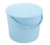 MAGICLULU Couvercle De Boîte De Rangement Pour Seau À Linge Bac Rond En Plastique Avec Poignées Pour Lorganisation De La Maison
