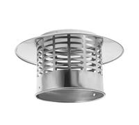 MAGICLULU Couvercle de Cheminée en Acier Inoxydable 304, Chapeau de Pluie Étanche Ø110 Mm, Protection Extérieure pour Conduit de Fumée, Accessoire Ventilateur Cheminée pour Toiture et Poêle