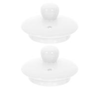 MAGICLULU Couvercle De Tasse De Thé En Céramique 2 Pièces 2.17X2.17X1.18 Pouces Accessoire Pour Maintien De L'Arôme Et Température Idéal Pour Théière Et Tasse