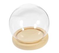 MAGICLULU Couvercle en Verre Mini Support pour Plantes D'affichage De Montre De Poche Présentoir Rotatif Pied De Lampe Base Éclairée Cas De Base Cloche De Jardin De Gâteau Un Verre