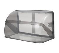 MAGICLULU Couvercle Étanche pour Prise Double 86 Type, Boîtier de Prise Extérieure Résistant, Protection L’Eau Poussière, Cache de Protection Noir Translucide, Installation Murale Sécurisée