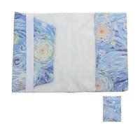 MAGICLULU Couverture de Livre Extensible A6 en Tissu Lin, Lavable et | Carnets et Romans, Format Ajusté, Style Chic et Discret, Pratique en Voyage Bureau