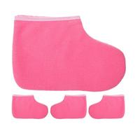 MAGICLULU Couvre-Pieds Spa Paraffine 2 Paires Taille Unique Tissu Épais Réutilisables Protection Pieds Adultes Accessoires Pédicure pour Thérapie et Soin Spa