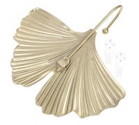 MAGICLULU Crochet Mural en Fer Forme Feuille Style Nordique Élégant Or pour Organiser Manteaux Chambre ou Salle à Manger